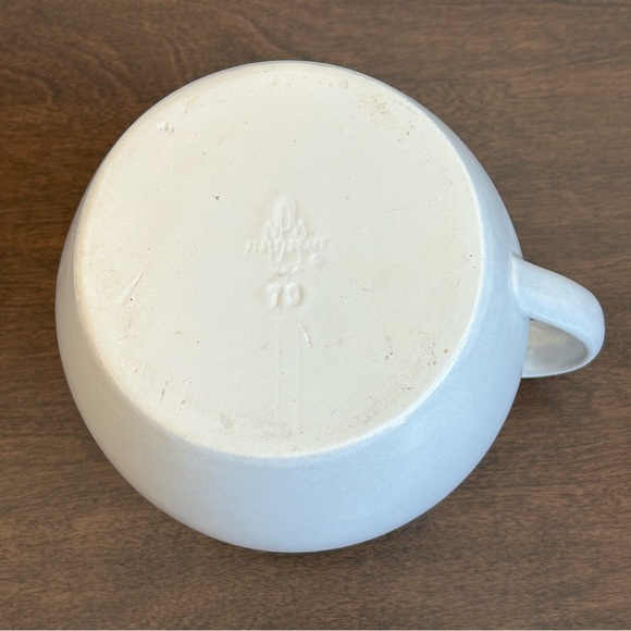 PFALTZGRAFF YORKTOWNE STONEWARE BEAN POT WITH HANDLE & LID #70 GRAY BLUE FLORAL - Picture 7 of 16